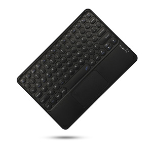 Teclado portátil inalámbrico bt con touchpad para Gamer, miniteclado RGB colorido con alfombra deslizante, Trackpad