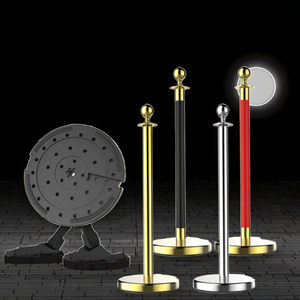 10 cái/carton cực và dây thừng Chất lượng cao thảm đỏ sự kiện sử dụng dây <span class=keywords><strong>stanchion</strong></span> bài viết kiểm soát đám đông cực cho Oscar lễ - Product Image 1