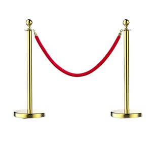 Bảo tàng trạm Nhà hát tùy chỉnh dòng thép không gỉ quản lý hàng đợi đứng rào cản giao thông bài stanchions với dây để bán - Product Image 2