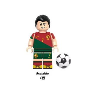 Juego de bloques de construcción colección superventas Diy bloques de construcción figura de acción de fútbol Mini figuras de jugador de fútbol - Product Image 5