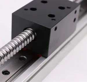 Módulo de mesa deslizante móvil eléctrica de carrera de 100mm ~ 700mm, riel SFU1605, plataforma de guía de escenario lineal cruzada deslizante de husillo de bolas CNC - Product Image 5