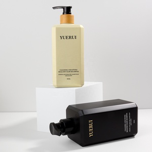 Yrplastic ขวดแชมพูสระผมเคลือบเงาทรงสี่เหลี่ยมขนาด500มล. มาใหม่ขวดสบู่เหลวสุดหรู - Product Image 4