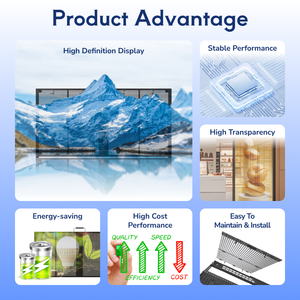 LINO reklam fabrika fiyat ultra-ince P2.6 P3.9 P7.8 şeffaf LED ekran - Product Image 3
