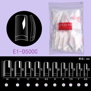 Fransız tarzı yapay yanlış Stiletto kare çivi yarım ipuçları ve tam kapak farklı stilleri yanlış Nail İpuçları Nail Art için - Product Image 5