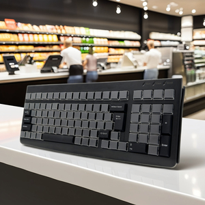 Оптовая продажа, заводская цена, KB101 программируемая клавиатура кассира POS с считывателем магнитных карт для системы точек продаж - Product Image 4