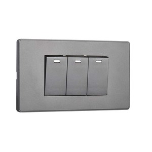 Abd standart kontrol işık 1 gang anahtarı + MF soket renkli boyalı 1/2/3 Gang 1 yollu elektrikli ev duvar anahtarları ve prizler. - Product Image 6