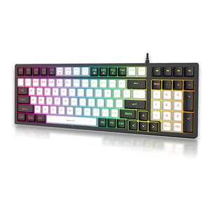 96-Key Dual Connection Mode RGB Backlight Game Office Custom <strong>Computer</strong> Membrane <strong>Keyboard</strong> with 1800mah Battery - Product Image 5