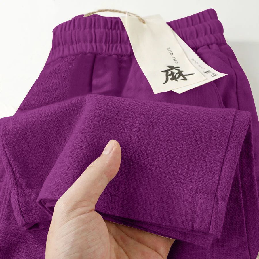 pantalones morados