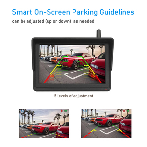 Safe Driving 5 Inch wireless Digital TFT LCD Rear View Stand Dashboard <strong>Monitor</strong> - Product Image 2