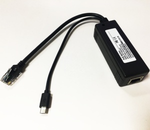 Factory Wholesale 100Mbps Power Over <strong>Ethernet</strong> 48V to 5V 3a 15W Micro Mini USB Plug Active POE Injector Splitter for Ip System - Product Image 2