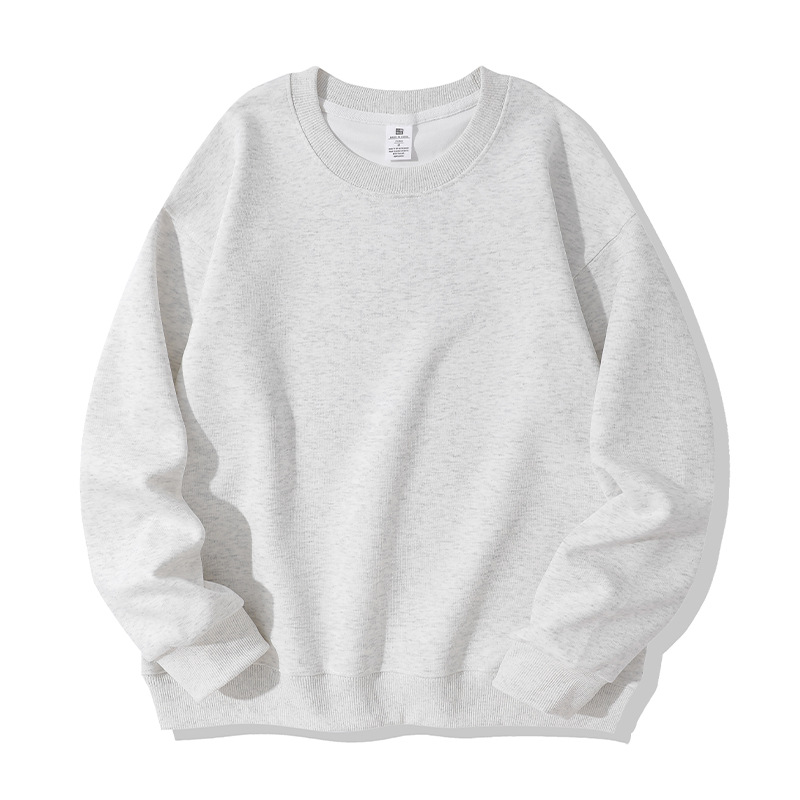 Crew Neck Style-Marled Gray