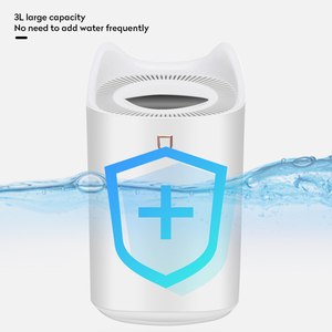 3L Large Capacity Double <strong>Nozzle</strong> LED Light Humidifier Ultrasonic 3000ml Essential Oil <strong>Diffuser</strong> H2o Room Car Air Humidifiers - Product Image 6