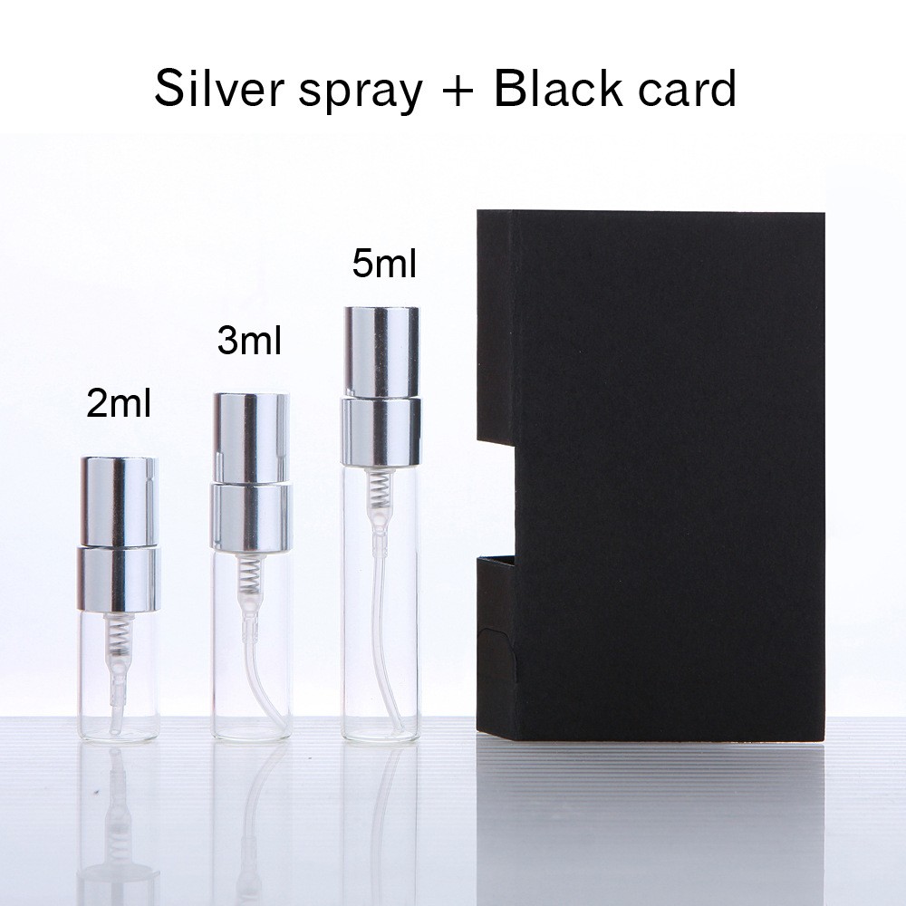 With silver sprayer + black paper card