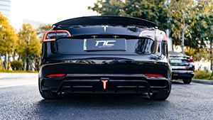 N & C yeni stil ABS malzeme parlak siyah 6 farklı stilleri Tesla Model3 arka difüzör için arka difüzör vücut kiti - Product Image 2