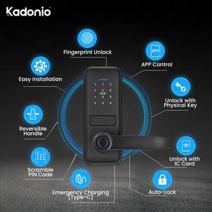 Kadonio กุญแจล็อคประตูอัจฉริยะพร้อมที่จับ, กุญแจล็อคประตูอัจฉริยะ - Product Image 2