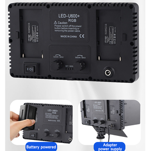 U600U800 taşınabilir RGB kare düz Panel stüdyo fotoğrafçılığı için LED aydınlatma saptırma dolgu ışığı LED600 ile üç renkli aydınlatma - Product Image 6
