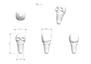 Halloween Silicone rượu Stopper sọ bia uống Stopper <span class=keywords><strong>Wine</strong></span> Hostess chai rượu corkers chai dầu pourer Stopper nắp chai - Product Image 3