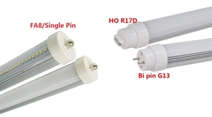 最新的LED双面光管透明或乳白色盖双面T8 T10 65W LED管灯，用于冷却器照明 - Product Image 3