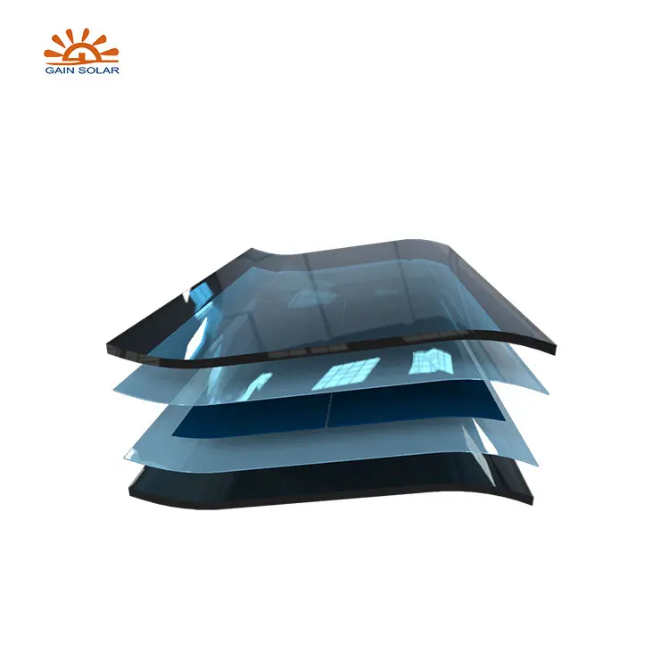 Tejas onduladas del fabricante Tejas solares Sistema de energía solar Panel solar Tejas solares de techo