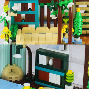 Quiet Book Pavilion bloques de construcción de micropartículas juguetes educativos de ensamblaje juegos de juguetes de microbloques de construcción - Product Image 4