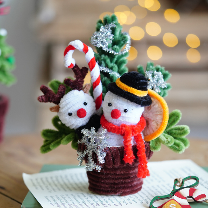Muñeco de nieve de Navidad Planta en maceta (Pack Material)