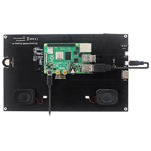 Raspberry Pi 4B 10,1-Zoll-Touchscreen 1024x600 IPS-LCD mit 2 Lautsprechern Display halter für Raspberry Pi 4 Modell B/3B/PC-LCD
