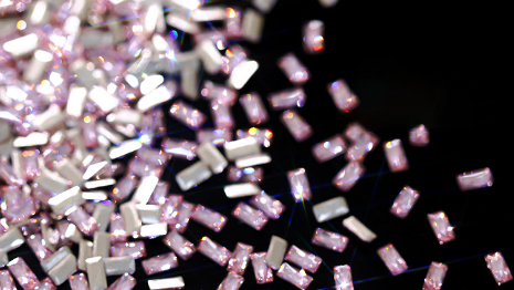 Rectangle rose cristal - 2*4mm