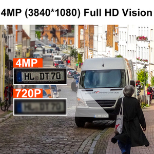 全彩夜视高清2MP 4MP固定子弹AI闭路电视安全双目摄像机双镜头WIFI全景IP摄像机180度 - Product Image 5