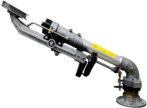 2 "mặt bích dài phạm vi phun 70 dòng chảy lớn dọc Rocker Súng mưa thiết bị tưới tiêu nông nghiệp quay lớn Súng phun nước - Product Image 3