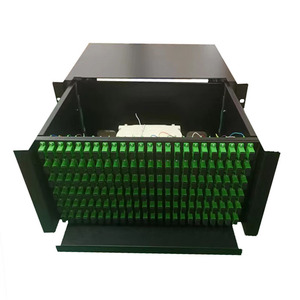 SC/APC 72Core Fibra óptica ODF 72 Puertos SC LC FC ST Panel de conexión de fibra óptica de empalme de montaje en rack - Product Image 2