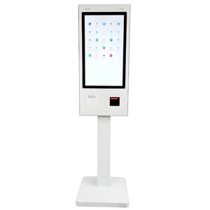 קיוסק שירות עצמי 27 אינץ' עם מסך מגע עמיד במיוחד, מערכת הפעלה אנדרואיד, קורא תעודות זהות וקורא QR, תומך SDK - Product Image 1