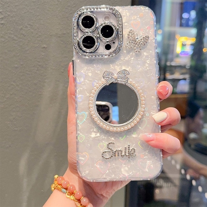 White case+Round mirror No.2