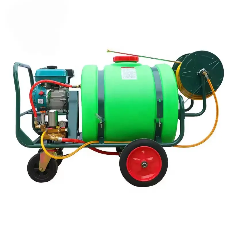 Pulverizador de papelaria para agricultura, pulverizador com motor a gasolina para irrigação eficiente, tanque pequeno de 160L, equipamento para irrigação