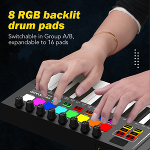KONIX Controlador de Teclado Midi de 25 Teclas, Buena Calidad, Música Digital, Otros Instrumentos Musicales, Mini Teclado de Piano - Product Image 5