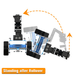 Robot di programmazione auto Tankbot intelligente trasporto Robot con 6 DOF braccio robotico stelo di educazione - Product Image 5