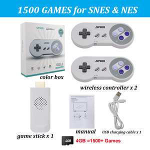 SF900 HD 16บิตในตัว4700 + เครื่องเล่นเกมมือถือพร้อม2 Gamepad 2.4G สำหรับ SNES คอนโทรลเลอร์ไร้สายคอนโซลวิดีโอเกม - Product Image 5