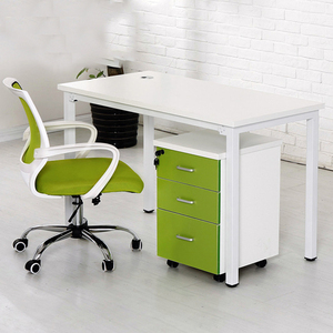 La mesa de escritorio de ordenador de oficina de negocios moderna más vendida en 2024 Estaciones de trabajo de oficina escritorio ejecutivo de madera con casilleros - Product Image 5