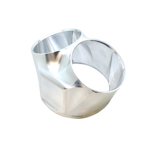 5 eksenli cnc işleme freze hassas özel 6061 alüminyum kütük emme turbo birleştirme 2 port ile - Product Image 1