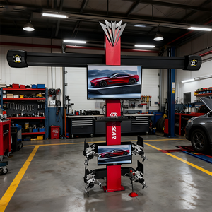 Allineamento delle ruote 3D a doppio schermo con sistema americano Johnbean macchina avanzata di allineamento a quattro ruote - Product Image 3