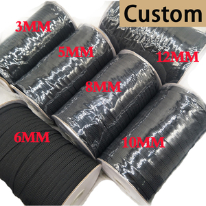 4mm 6mm 15mm plano trenzado banda elástica cinta - Product Image 5