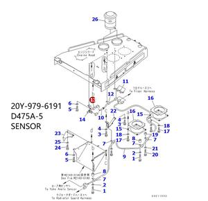 厂家直销高温传感器D475A-5 PC200-7 PC138US-8 PC800-7产品传感器20Y-979-6191传感器套件 - Product Image 6