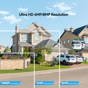 Techage 4k אבטחה מערכת <span class=keywords><strong>8mp</strong></span> שתי דרך אודיו וידאו pe אזעקה טובה בחוץ