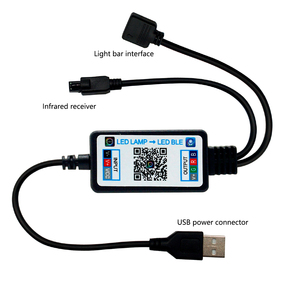 Musik BLAU ZAHN RGB-Controller Mini IR Remote USB LED-Streifen Licht RGB DC5V-24V