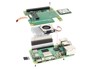Raspberry Pi M.2 HAT Entwickelt für Raspberry Pi 5 HAT Standard unterstützt NVMe Protocol M.2 Solid State Drive