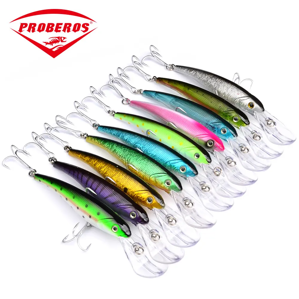 17 CENTIMETRI rand bait31gPlastic esca dura è specializzata in pesci d'acqua dolce lure Minnow Wobblers Crankbait Esca Dura di pesca attrezzi da pesca