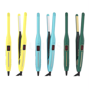 Hete Verkoop Potlood Plat Ijzer Mini 1/2 Inch Toermalijn Keramiek 2 In 1 Smalle Stijltang Kleinste Platte Ijzer Voor Kort Haar - Product Image 4