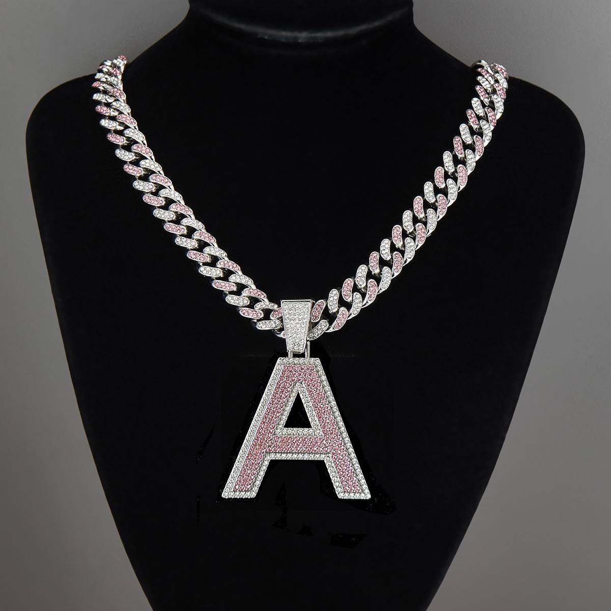 Silver pink letter A