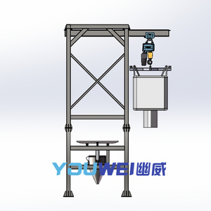 Shanghai Youwei Nuevo embalaje Big Bag Máquina de descarga de polvo de transporte neumático Sistema de carga al vacío para restaurante