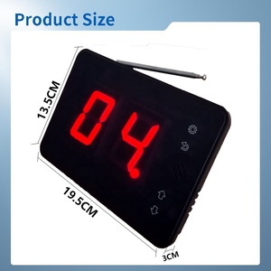 Sistema de llamada de camarero inalámbrico Sistema de buscapersonas de restaurante con 1 pantalla de visualización/10 botones de llamada para servidor de restaurante - Product Image 3