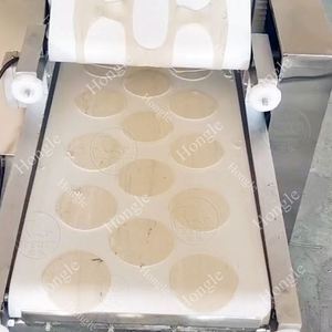 高品質の餃子皮ラッパー製造機2列3列ミニロティ餃子皮製造製造切断機 - Product Image 2
